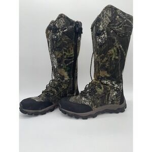 MENS ROCKY LYNX WATERPROOF 16" SNAKE SIDE-ZIP BOOTS 7379. SIZE 10 MEDIUM